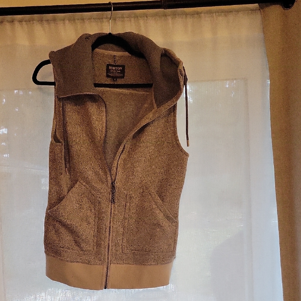 Burton Heather Gray Hooded Vest